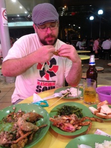 Not necessarily how you're supposed to eat salted egg crab.