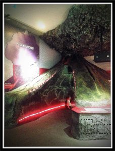 At the Singapore Science Centre you can go right inside a volcano. (You can also observe a tsunami and experience an earthquake.)